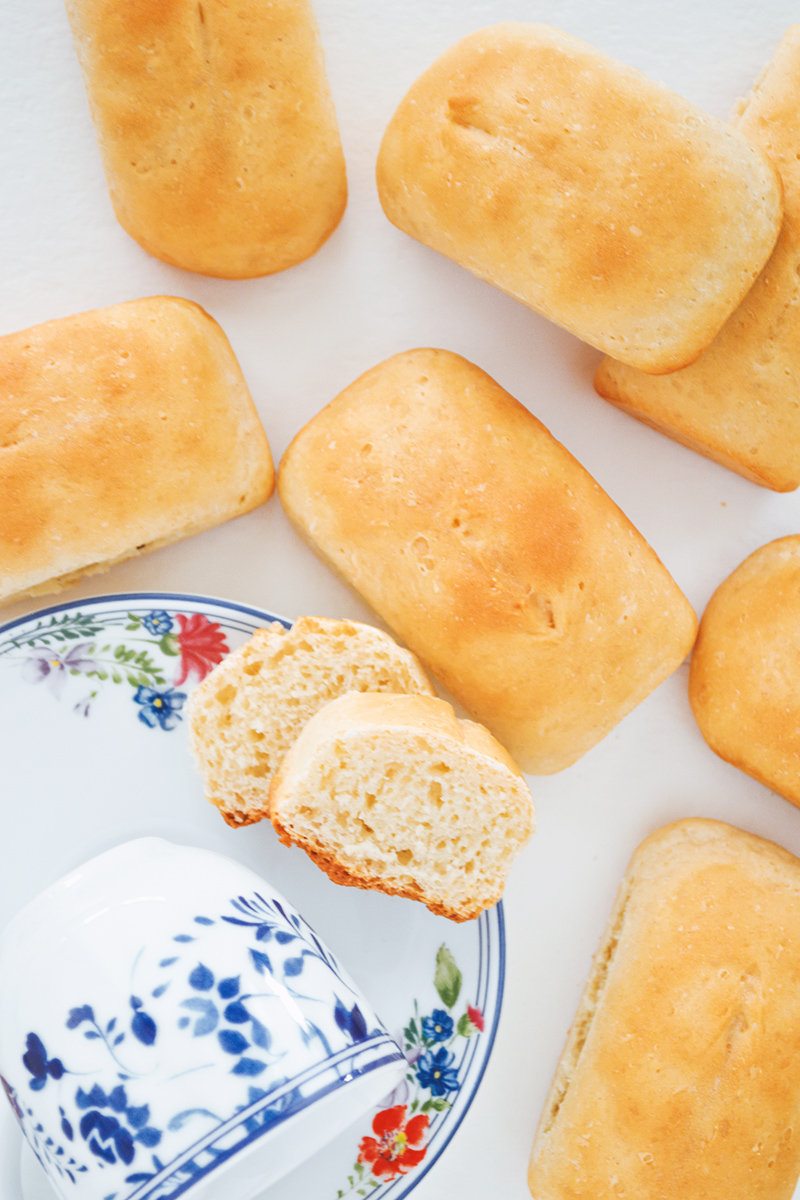 Recipe for homemade mini buttery breads